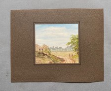 Paysage champêtre animé