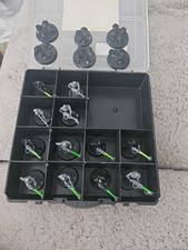 Warhammer 40k Necron Immortals X 12-Plastic 5 Black/7 Grey+6 N/K Pieces-See Pics