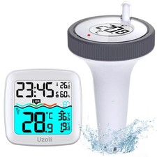 Wireless Floating Pool Thermometer with Outdoor Sensor L...