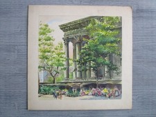 Aquarelle ancienne Paris - la