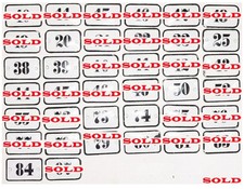 Old small black enamel French house number door gate 20 25 38 39 50 73 74 84