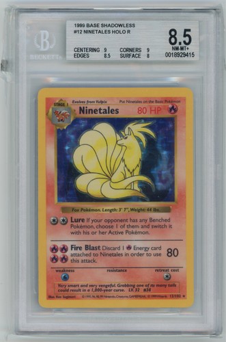 Ninetales 102 base - 12/102, set