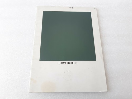 Brochure bmw 2800 1970 - 2800,