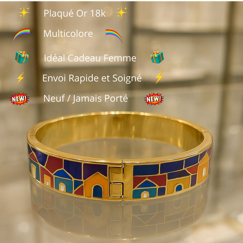 Bracelet jonc plaqué - , or