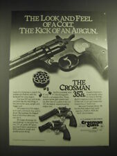 1984 Crosman 357 Six and Four Airguns Ad - The look and feel of a Colt.