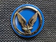 macaron plastique Bleu Roi