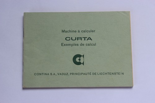 Genuine curta calculator - genuine,