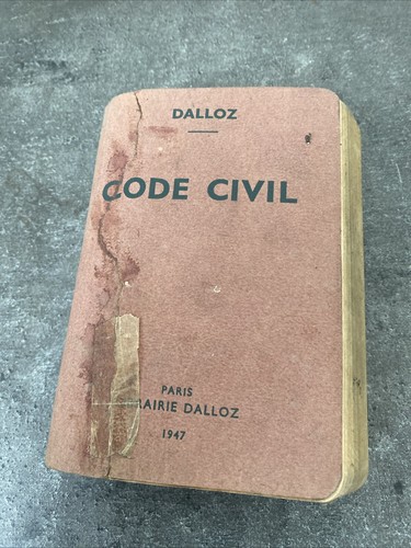 Ancien livre code civil dalloz - code,