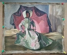 Poupée huile sur toile de