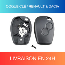 COQUE CLÉ 2 BOUTON RENAULT