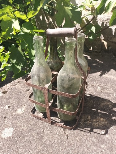 Porte bouteilles ancien métal - ancien,