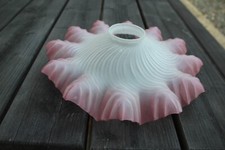 Abat jour verre rose et