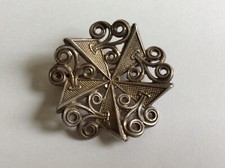 Argent Broche Vintage ajouré