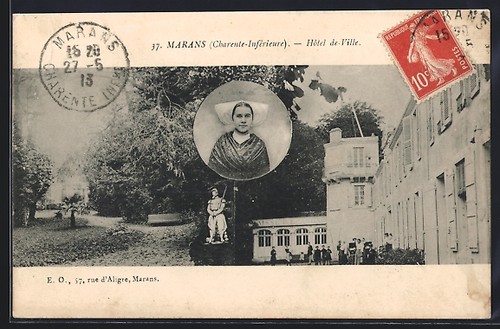 Cpa marans hôtel ville - de,