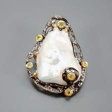 Bijoux broche perle baroque