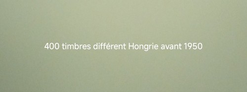 400 timbres différent - , hongrie