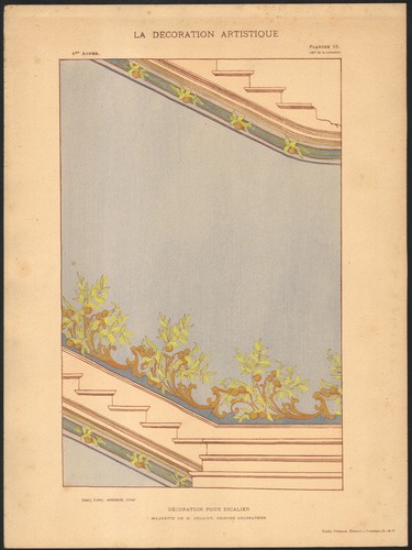 1900 lithographie art nouveau - 1900,