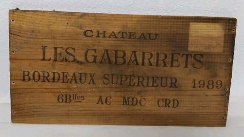 Plaque bois caisse - en, À