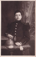 carte Photo Originale  Sapeurs Pompiers De PARIS  tenue de sortie