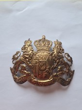 Très Belle Plaque Bavaroise De Casque a Pointe WW1 ORIGINALE