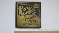 advertising cardboard hunting fishing clothes PIVOSPORT 16.7 x16 cm pigeon traveler