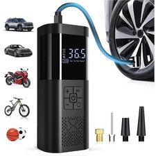 Mini Compresseur Air Portable 150 PSI Voiture Vélo Moto Sans Fil Filaire