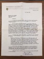 Jean Leblon 1967 Vanderbilt University Jean Giraudoux Léon Treich Autograph