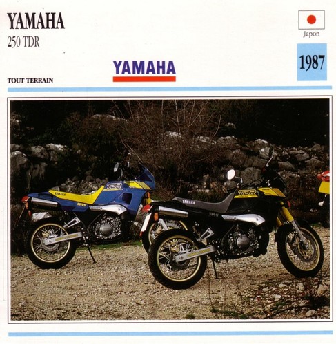 Fiche moto yamaha - fiche, tdr