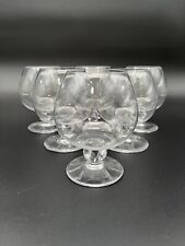 6 DAUM CRYSTAL COGNAC / DIGESTIVE GLASSES ORVAL MODEL