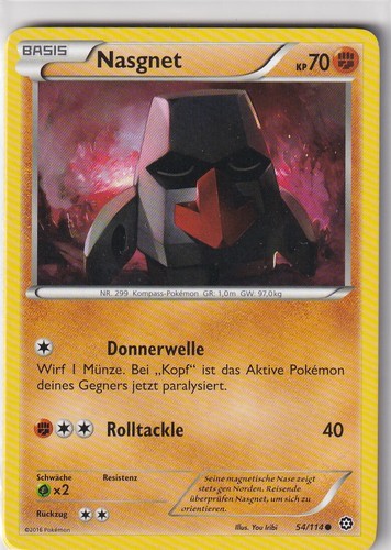 Pokemon carte chaudière - carte, xy