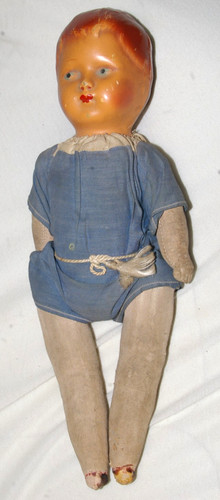Ancienne poupée tête buste - ,