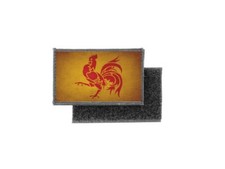 Patch ecusson imprime badge vintage drapeau wallonie wallon belgique