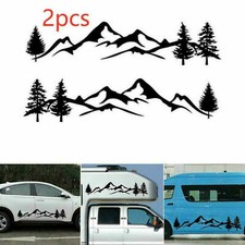 Tree Mountain Car Decal Forest