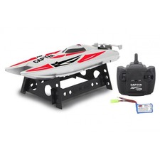 [410138] Jamara Bateau Radiocommandé Capter Speedboot blanc/rouge LiPo 7,4V 2...
