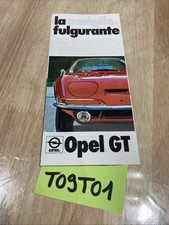 Opel GT 1900S brochure catalog car brochure