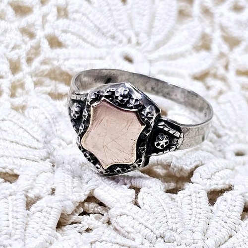Chevalière xixe argent - chevalière,