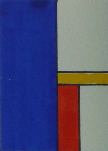 Almost mondrian aceo - almost,