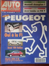 AUTO HEBDO du 22/09/1993