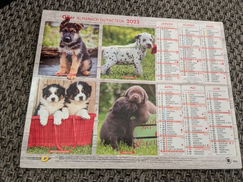 Calendrier almanach poste - la,