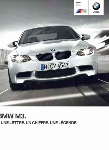 Catalogue brochure bmw e92 - m3,
