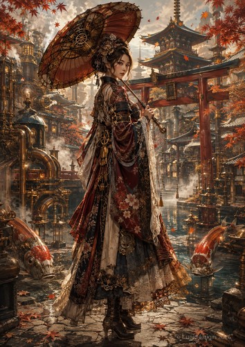 Photo femme japonaise - a4,