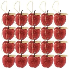 20pcs Ornements de pomme suspendus décoration de Noël décoration