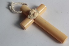 Antique Cherub Celluloid Cradle Cross (74048)