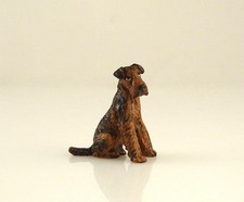 Franz Bergmann Vienna Brass Austria Sitting Brown FOX TERRIER Bronze Dog Bergman
