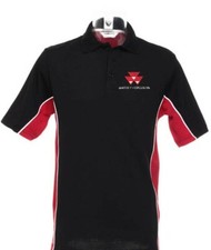 Massey Ferguson Tractor Contrast Polo Shirt - Embroidered - XXS to 3XL