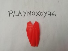 PLAYMOBIL. BOUTIQUE PLAYMOXOY76. PONCHO ORANGE OUEST MEXICAIN.