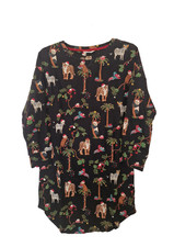 Ex M&S Ladies Nightie Cotton Christmas Nightshirt animals S M L XL NEW