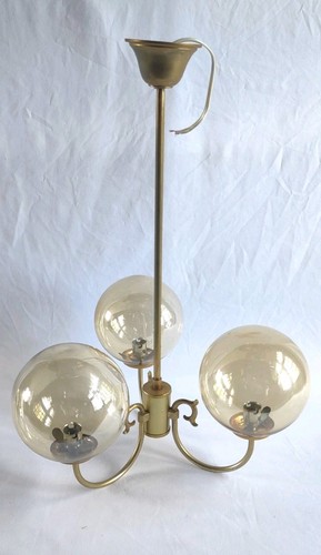 Lustre vintage globes verre - lustre,