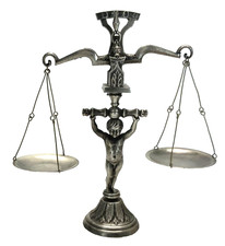 Rare small anthropomorphic BALANCE silver metal child carrier 19th century TREBUCHET