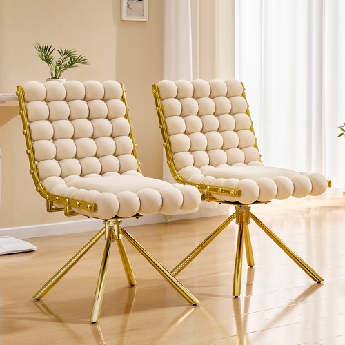 2pcs cream bubble tufted - cream,